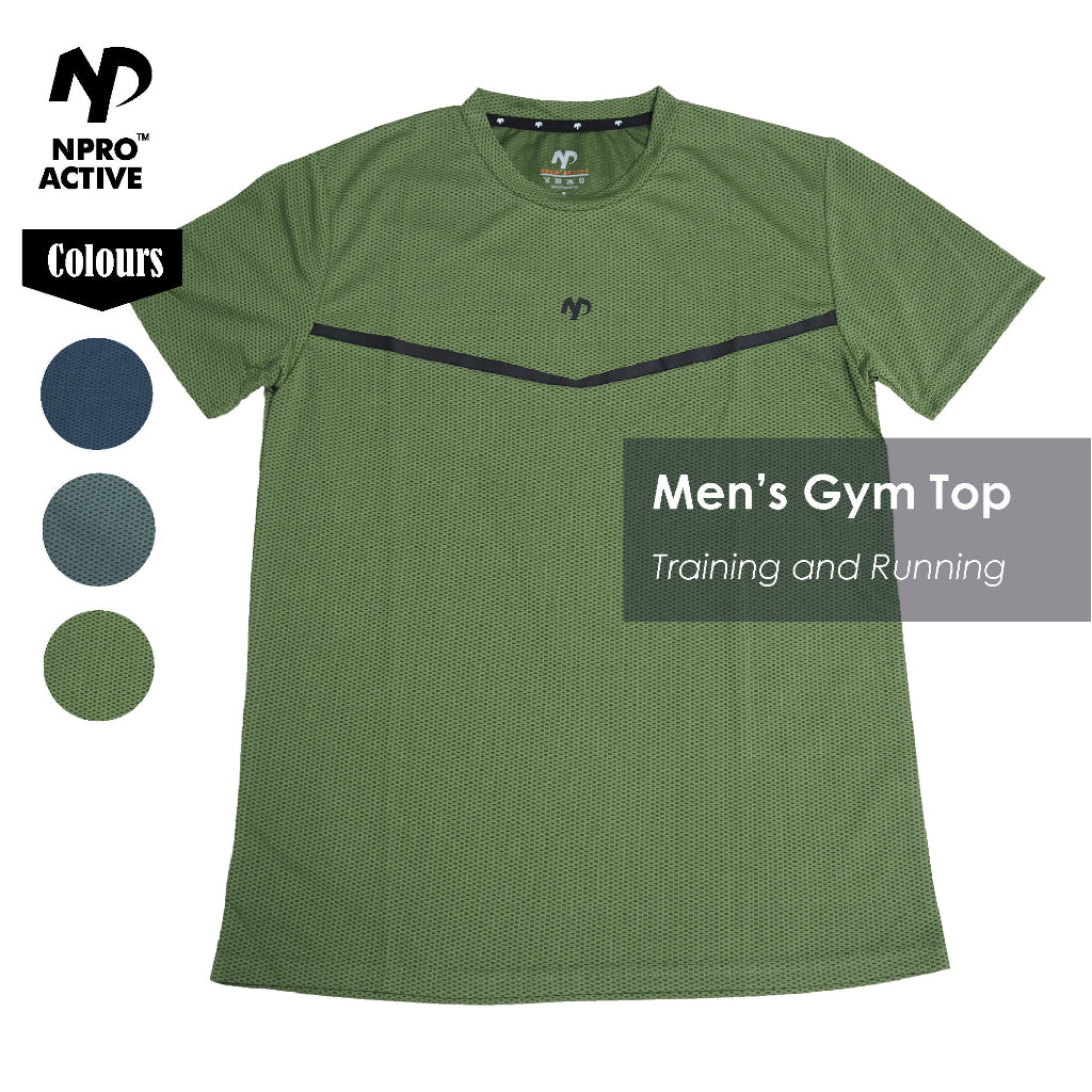 NPRO Men Active Jersey Tee - The Pink Apparel Company