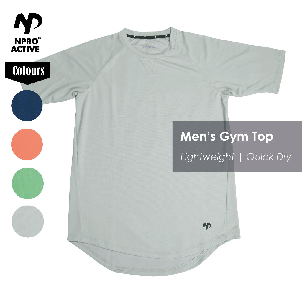 NPRO™ Men Quick Drying Breathable Short Sleeve Top | Running T-shirt Fitness Training Jogging Gym Tops - The Pink Apparel Company