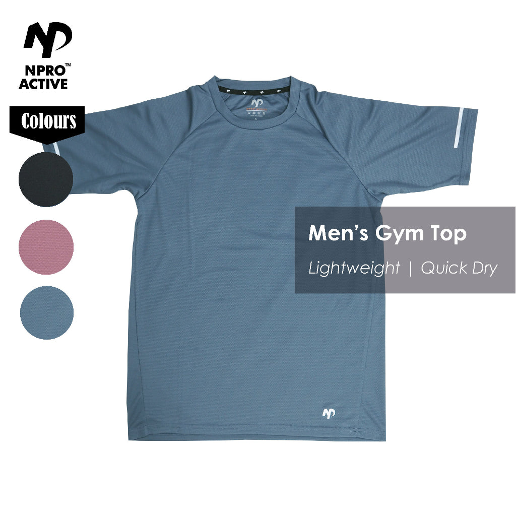NPRO™ Men Quick Drying Breathable Short Sleeve Top | Running T-shirt Fitness Training Jogging Gym Tops - The Pink Apparel Company