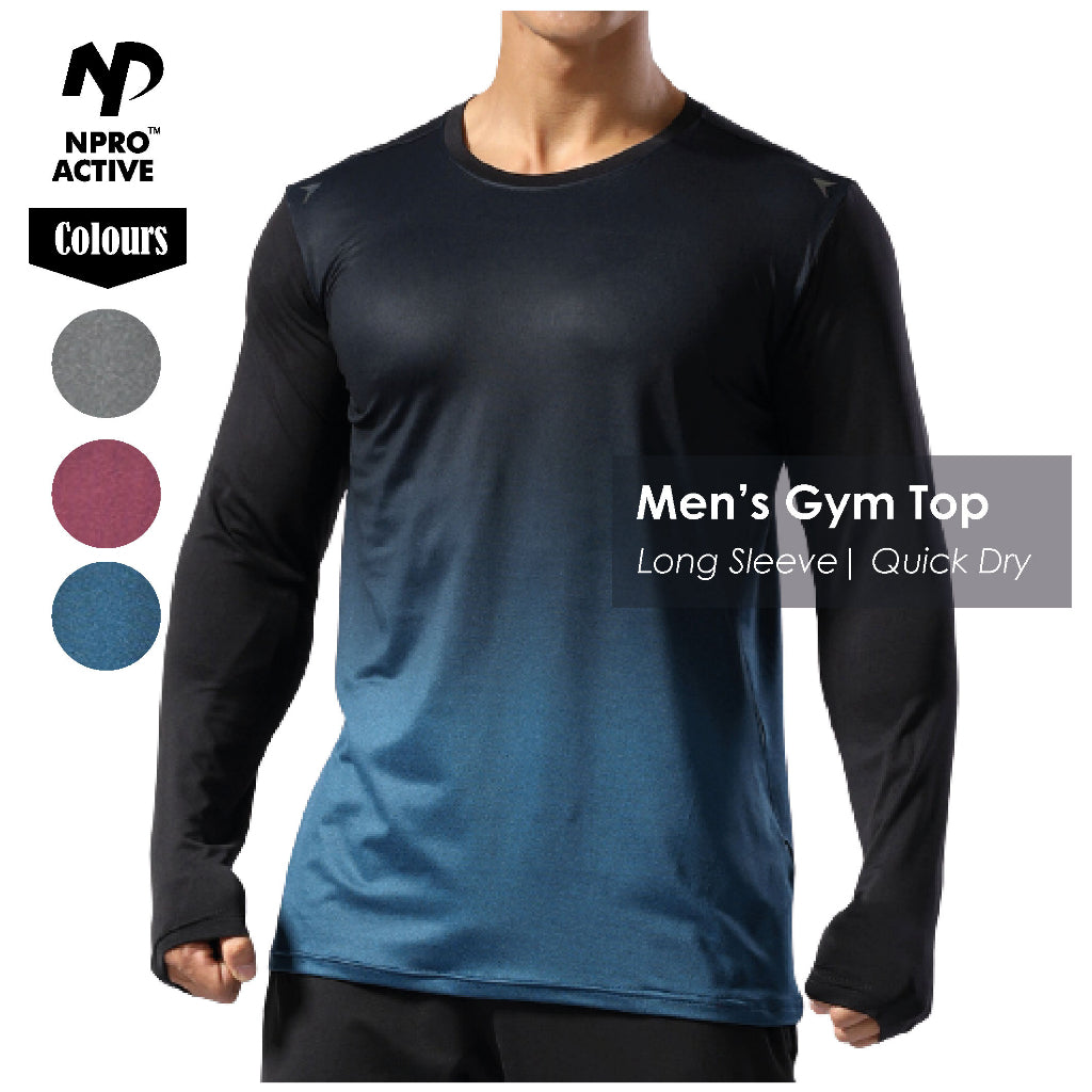 NPRO™ Long Sleeve Training Shirt | Basketball Running Fitness Shirts Breathable Quick Drying Tight Tops Sportswear - The Pink Apparel Company