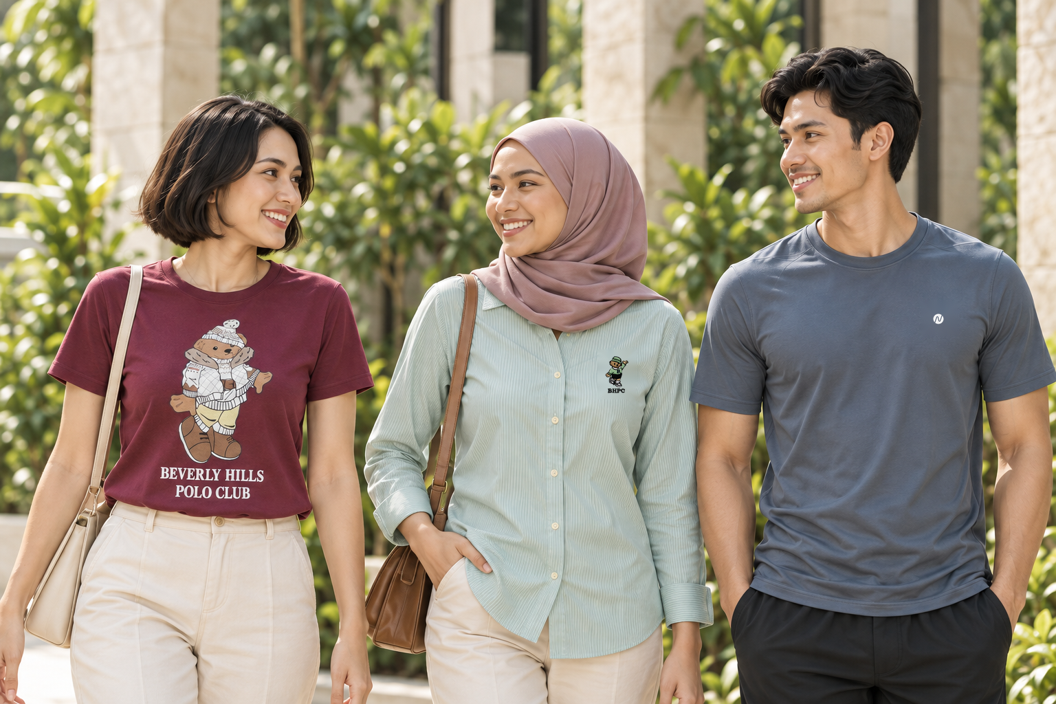 BHPC womenswear and NPRO activewear in an outdoor campaign