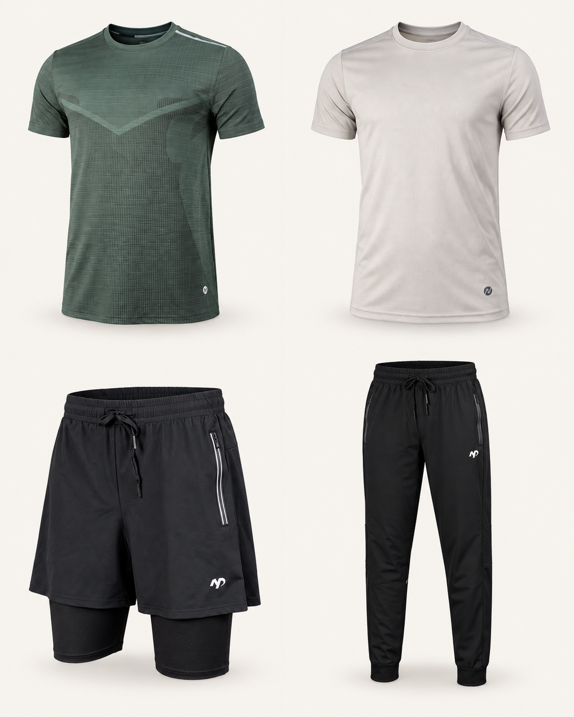 NPRO NT349 FlexMove™ T-Shirt Sukan Lelaki Reflective | Dri-Fit Quick Dry Breathable Gym Running Training S-XL