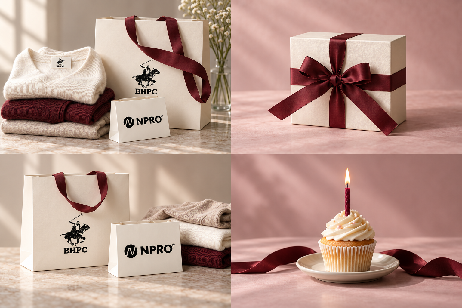 BHPC apparel and shopping bag with a smaller NPRO bag